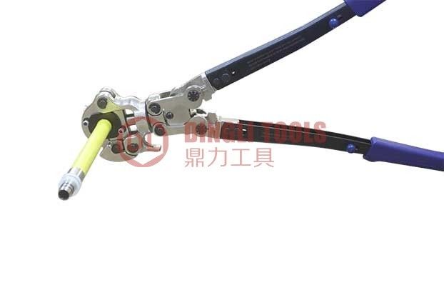2.9kg DL-1432-B 수동 주름을 잡는 공구 14mm 16mm 돌릴 수 있는 머리를 가진 20mm